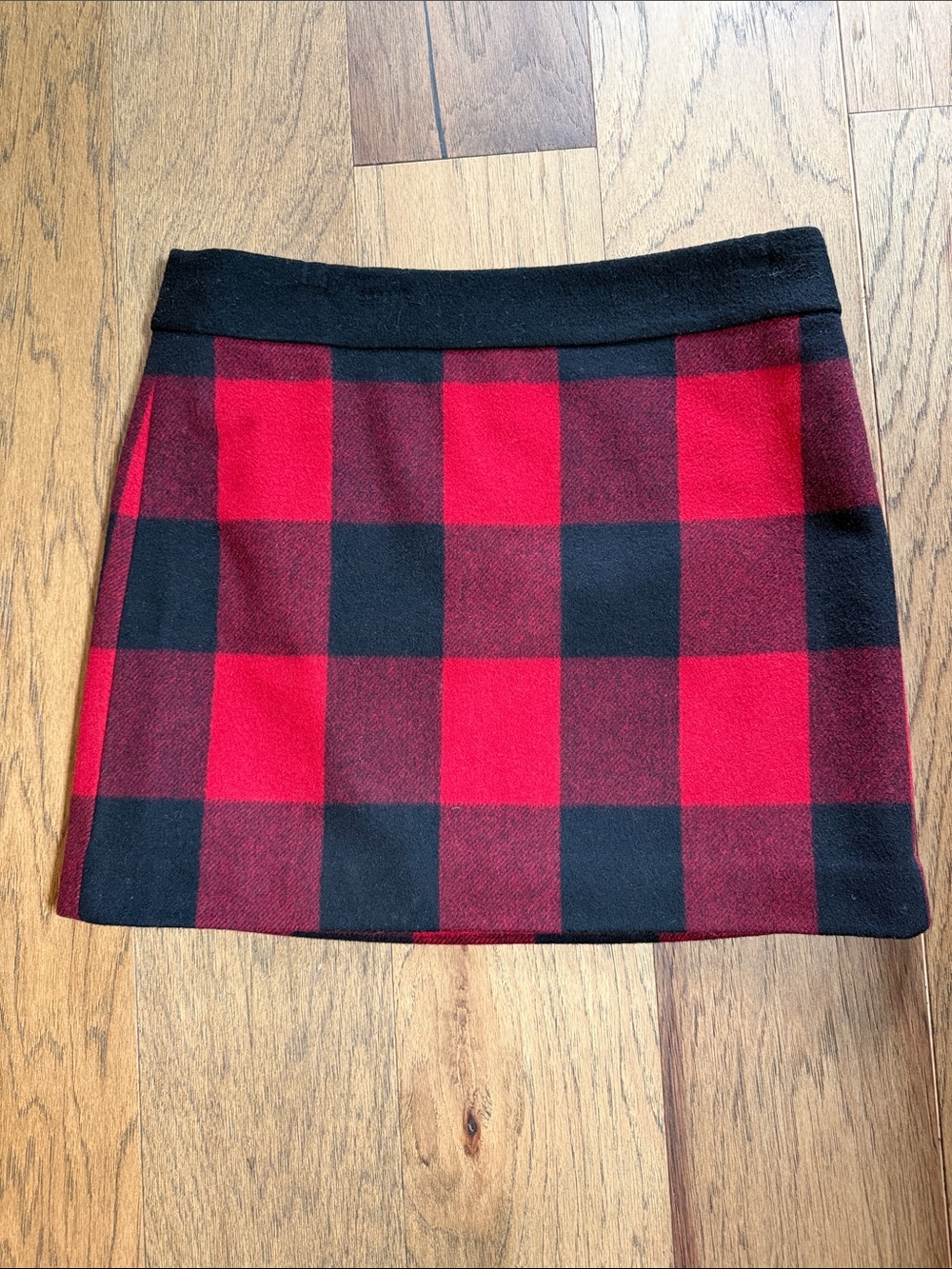 J. Crew Red and Black Buffalo Plaid Mini Skirt